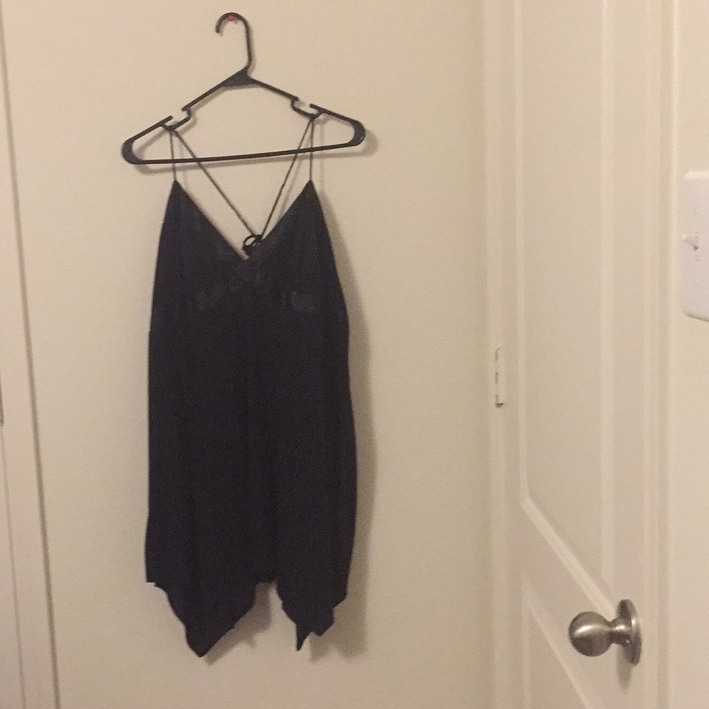 Black halter top